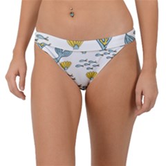 Cartoon Whale Seamless Background Pattern Band Bikini Bottom