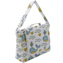 Cartoon Whale Seamless Background Pattern Box Up Messenger Bag View2