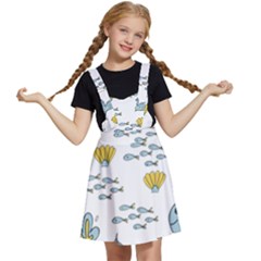 Cartoon Whale Seamless Background Pattern Kids  Apron Dress