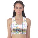 Tube Map Seamless Pattern Sports Bra View1