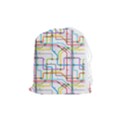 Tube Map Seamless Pattern Drawstring Pouch (Medium) View1