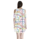 Tube Map Seamless Pattern Shoulder Cutout Velvet One Piece View2