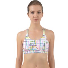 Tube Map Seamless Pattern Back Web Sports Bra by Jancukart