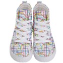 Tube Map Seamless Pattern Kids  Hi-Top Skate Sneakers View1