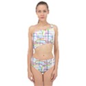 Tube Map Seamless Pattern Spliced Up Two Piece Swimsuit View1