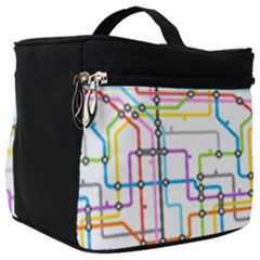 Tube Map Seamless Pattern Make Up Travel Bag (big) by Jancukart