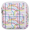 Tube Map Seamless Pattern Mini Square Pouch View1