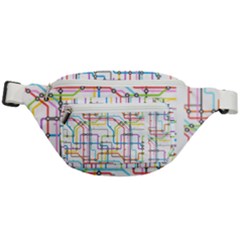 Tube Map Seamless Pattern Fanny Pack by Jancukart