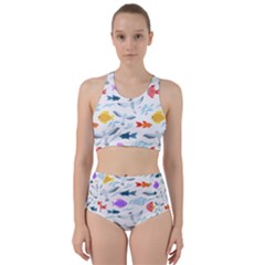 Animal Fish Bird Animals Ocean Pattern Racer Back Bikini Set