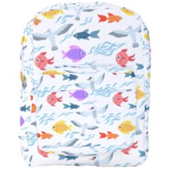 Animal Fish Bird Animals Ocean Pattern Full Print Backpack