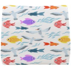 Animal Fish Bird Animals Ocean Pattern Seat Cushion