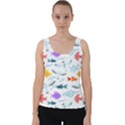 Animal Fish Bird Animals Ocean Pattern Velvet Tank Top View1