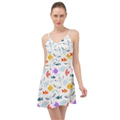 Animal Fish Bird Animals Ocean Pattern Summer Time Chiffon Dress