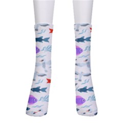 Animal Fish Bird Animals Ocean Pattern Crew Socks