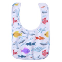 Animal Fish Bird Animals Ocean Pattern Baby Bib