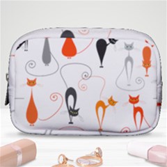 Cartoon Cat Seamless Pattern Graphic Make Up Pouch (small)