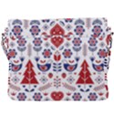 Scandinavian Folk Seamless Pattern Buckle Messenger Bag View3