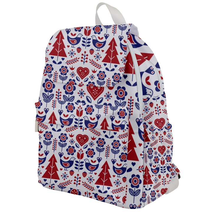 Scandinavian Folk Seamless Pattern Top Flap Backpack