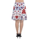 Scandinavian Folk Seamless Pattern Chiffon Wrap Front Skirt View2