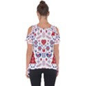 Scandinavian Folk Seamless Pattern Cut Out Side Drop Tee View2