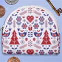 Scandinavian Folk Seamless Pattern Horseshoe Style Canvas Pouch View1