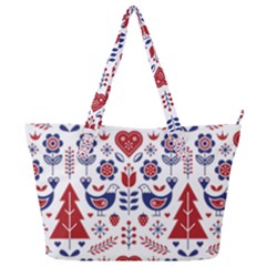 Scandinavian Folk Seamless Pattern Full Print Shoulder Bag