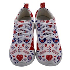 Scandinavian Folk Seamless Pattern Women Athletic Shoes