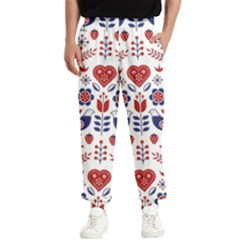 Scandinavian Folk Seamless Pattern Men s Elastic Waist Pants