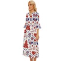 Scandinavian Folk Seamless Pattern Midsummer Wrap Dress View2