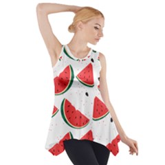 Watermelon Seamless Pattern Side Drop Tank Tunic