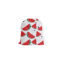 Watermelon Seamless Pattern Drawstring Pouch (xs) by Jancukart