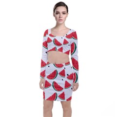 Watermelon Seamless Pattern Top And Skirt Sets by Jancukart