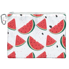 Watermelon Seamless Pattern Canvas Cosmetic Bag (xxl) by Jancukart