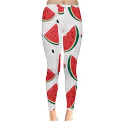 Watermelon Seamless Pattern Inside Out Leggings