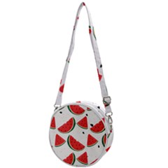 Watermelon Seamless Pattern Crossbody Circle Bag