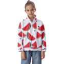 Watermelon Seamless Pattern Kids  Half Zip Hoodie View1