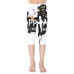 Happy Halloween Kids  Capri Leggings 