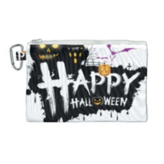 Happy Halloween Canvas Cosmetic Bag (large)