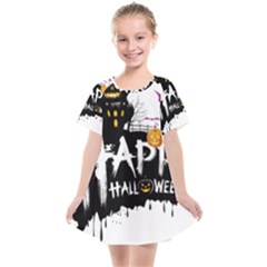 Happy Halloween Kids  Smock Dress by Jancukart