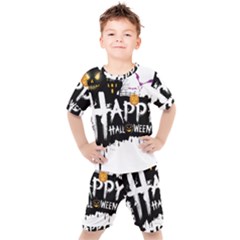 Happy Halloween Kids  Tee And Shorts Set