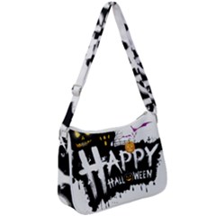 Happy Halloween Zip Up Shoulder Bag by Jancukart