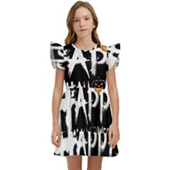 Happy Halloween Kids  Winged Sleeve Dress