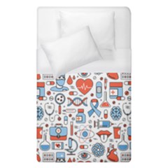 Medical Icons Square Seamless Pattern Duvet Cover (single Size) by Jancukart