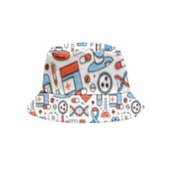 Medical Icons Square Seamless Pattern Bucket Hat (kids) by Jancukart