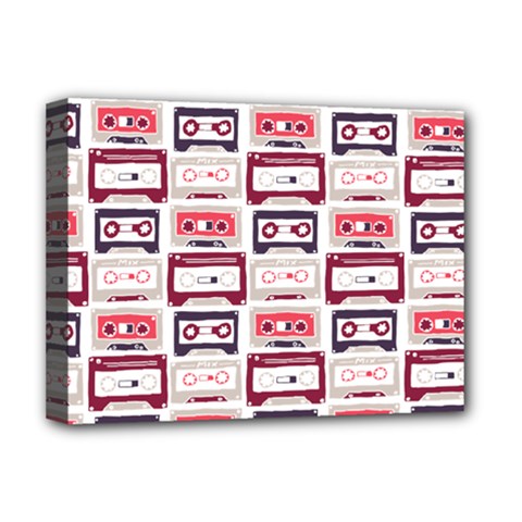 Cassettes Seamless Pattern Deluxe Canvas 16  X 12  (stretched) 