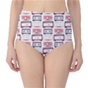 Cassettes Seamless Pattern Classic High-Waist Bikini Bottoms View1