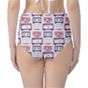 Cassettes Seamless Pattern Classic High-Waist Bikini Bottoms View2