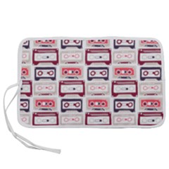 Cassettes Seamless Pattern Pen Storage Case (s) by Jancukart