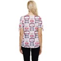 Cassettes Seamless Pattern Bow Sleeve Button Up Top View4