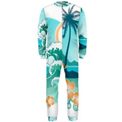 Paradise Heaven Holiday Beach Orange Ocean Onepiece Jumpsuit (men)